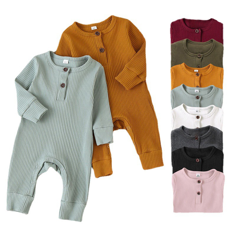 Autumn Newborn Infant Baby Boys Girls Romper Playsuit Overalls Cotton Long Sleeve Baby
