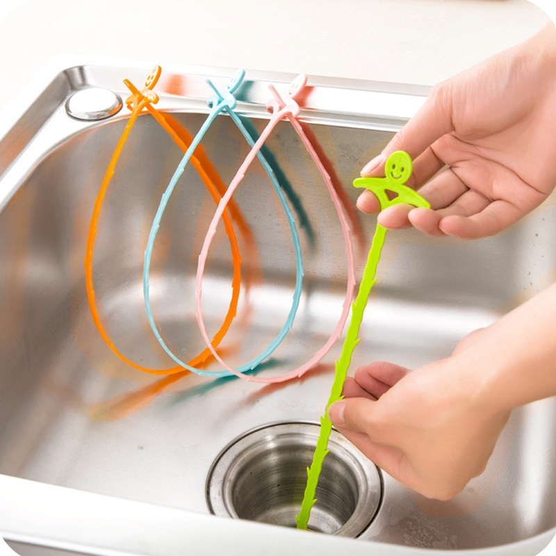 Kitchen Accessories Tools Sewer Cleaning Hook Home Bathroom Kitchen Floor Drain Sink Bathtub